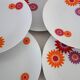 6 Assiettes Plates Seltmann Weiden West Germany 70's