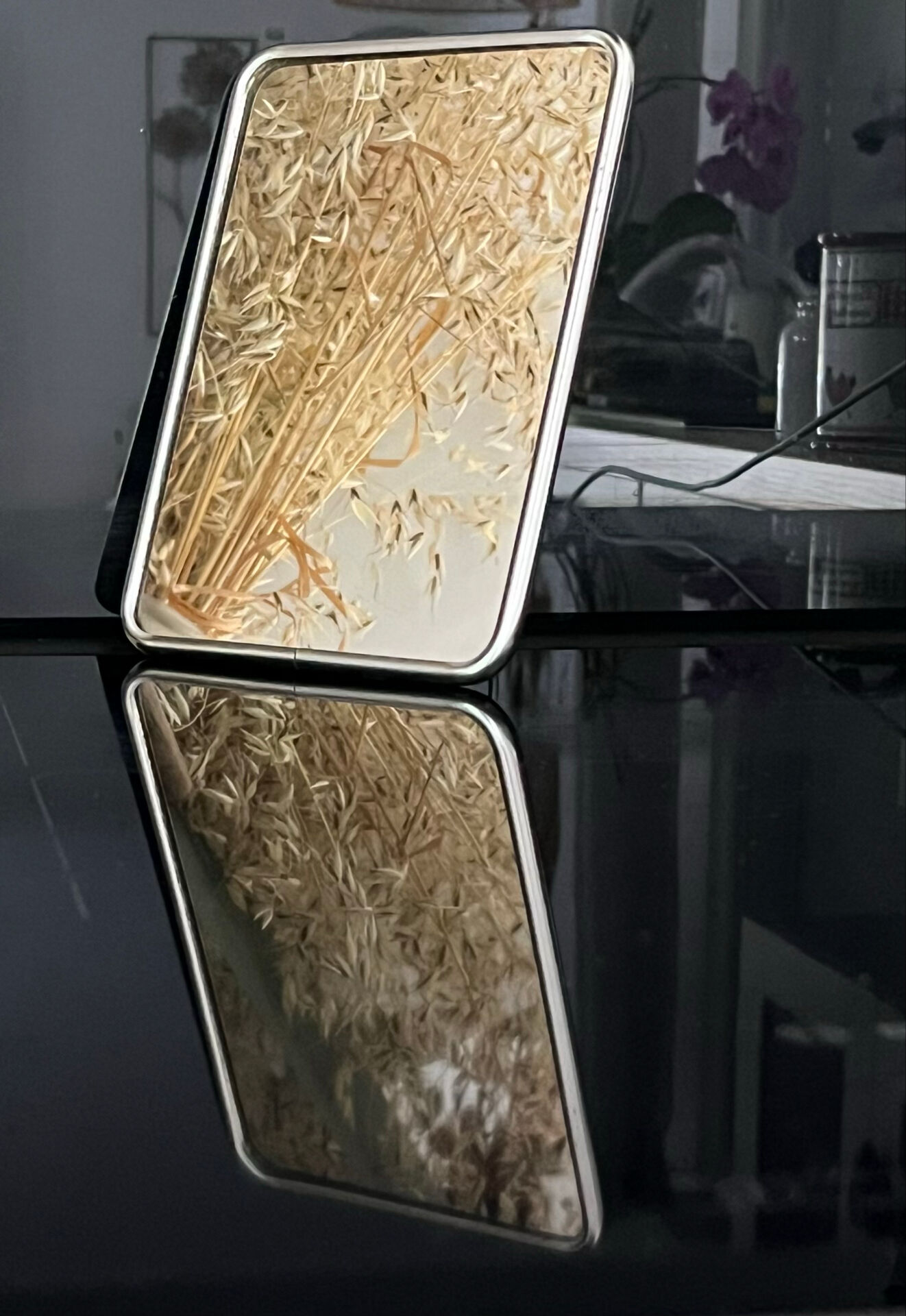 Small barber's mirror