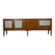 VINTAGE 1960S WOODEN SIDEBOARD WITH BAR COMPARTMENT, ITALIAN DESIGN