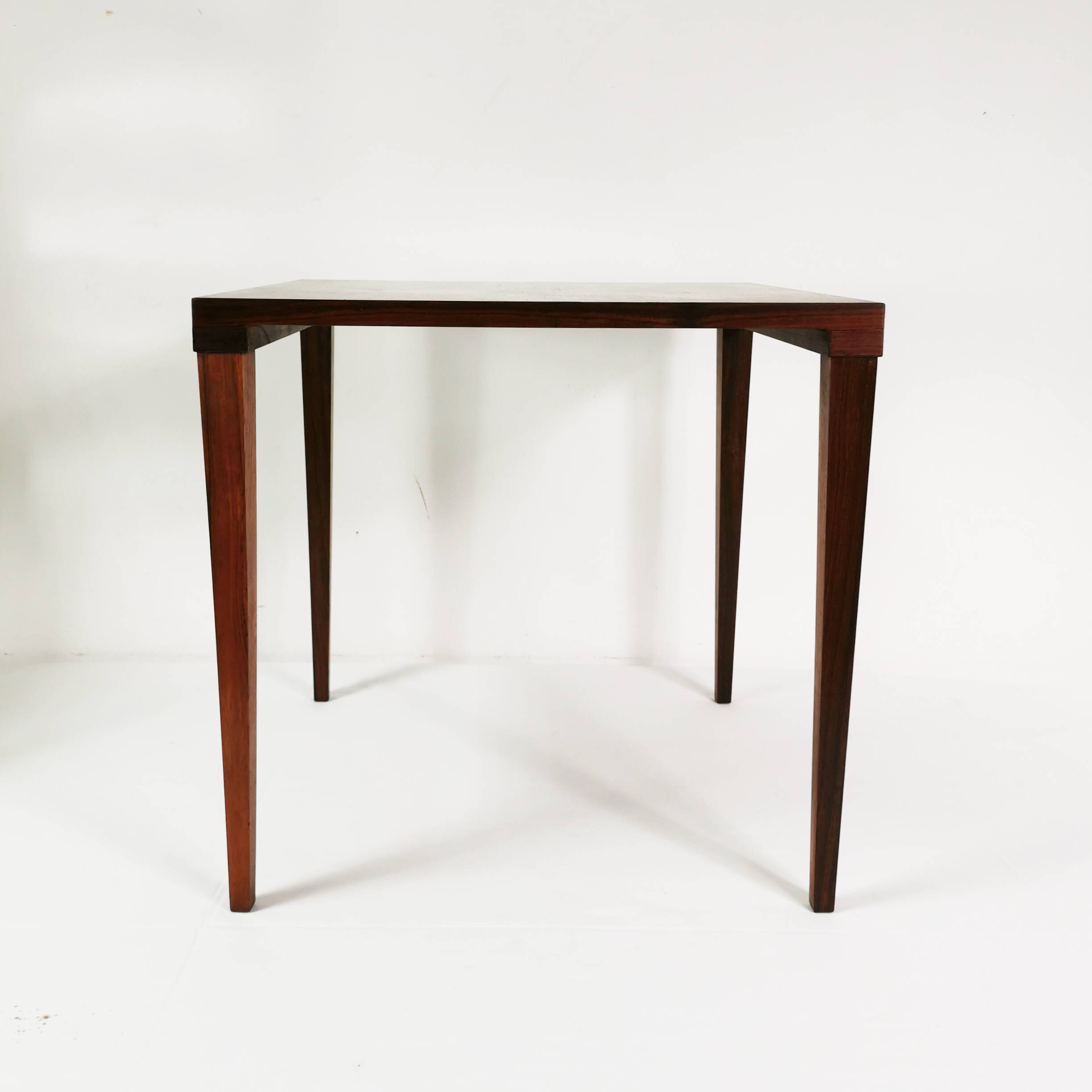 Minimalist rosewood table, Denmark, 1960s