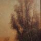 Italian painting signed Marko forest landscape from 19th century