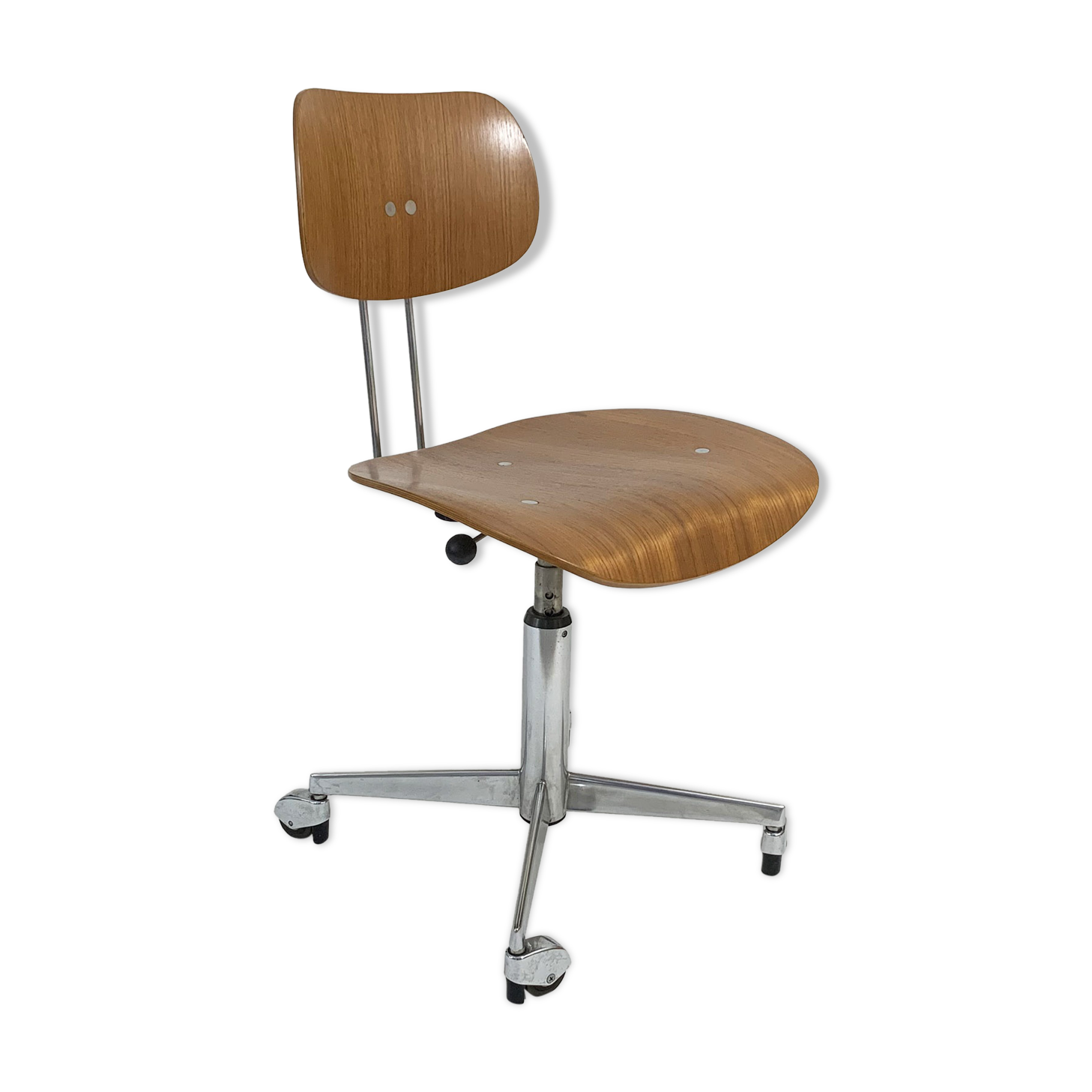 Vintage egon eiermann desk chair for wilde & spieth, 1960s