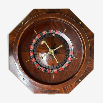 Roulette octogonale en acajou du XIXe siècle