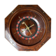 Octagonal mahogany roulette from the 19th century