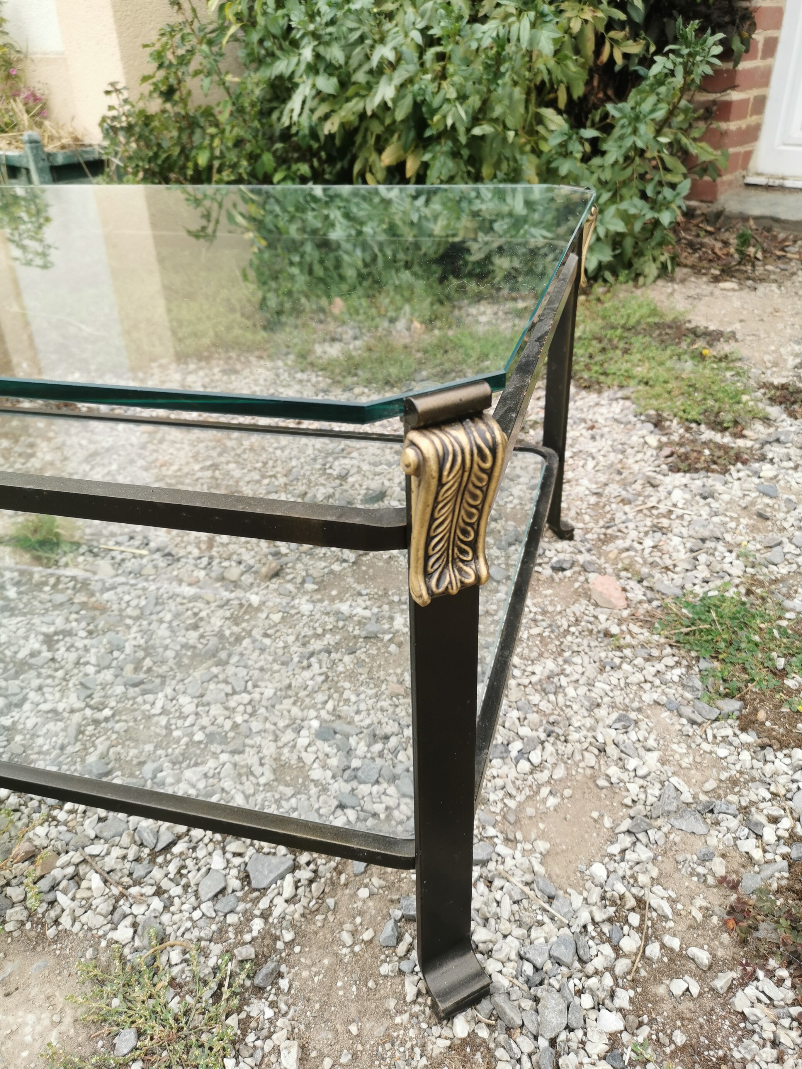 Wrought iron coffee table