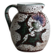 Antique decorative ceramic pitcher