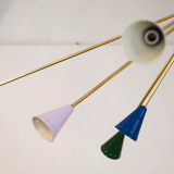 Sputnik multicolored chandelier
