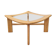 Scandinavian design coffee table, solid wood and glass, vintage, 70s