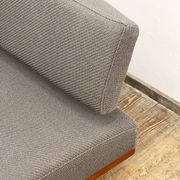Mid Century Design Extendable Three-Seat Sofa or Daybed by Hans Bellmann for Wilkhahn