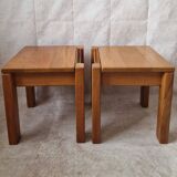 Pair of Regain elm bedside tables