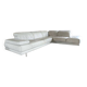 Corner sofa, white leather sofa