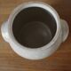 Vase garden pot glazed stoneware with two handles
