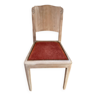 Velvet patinated chair