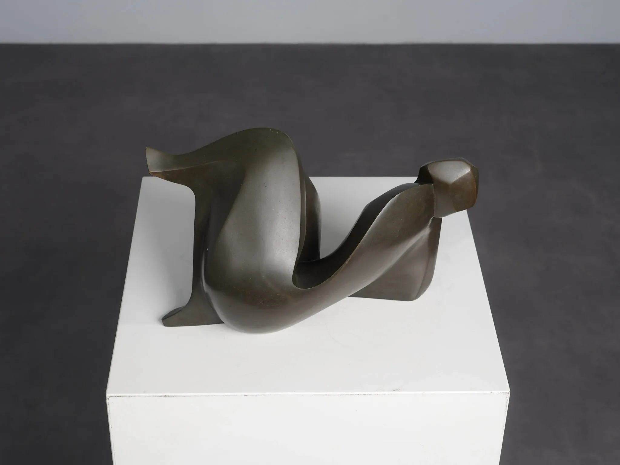 Abstract bronze female figure sculpture by Francine Govers, Netherlands, 1990s