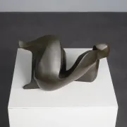Abstract bronze female figure sculpture by Francine Govers, Netherlands, 1990s