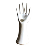 Handmade white ceramic ring sizer