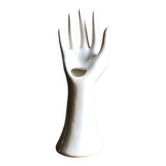 Handmade white ceramic ring sizer
