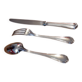 Christofle / 18-piece set, silver-plated metal spatours model
