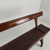 Victorian pitch pine railway bench – Halstead’s Makers, Todmorden