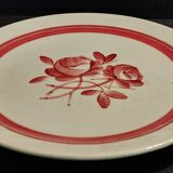 Gien earthenware dessert plate, Briare decor