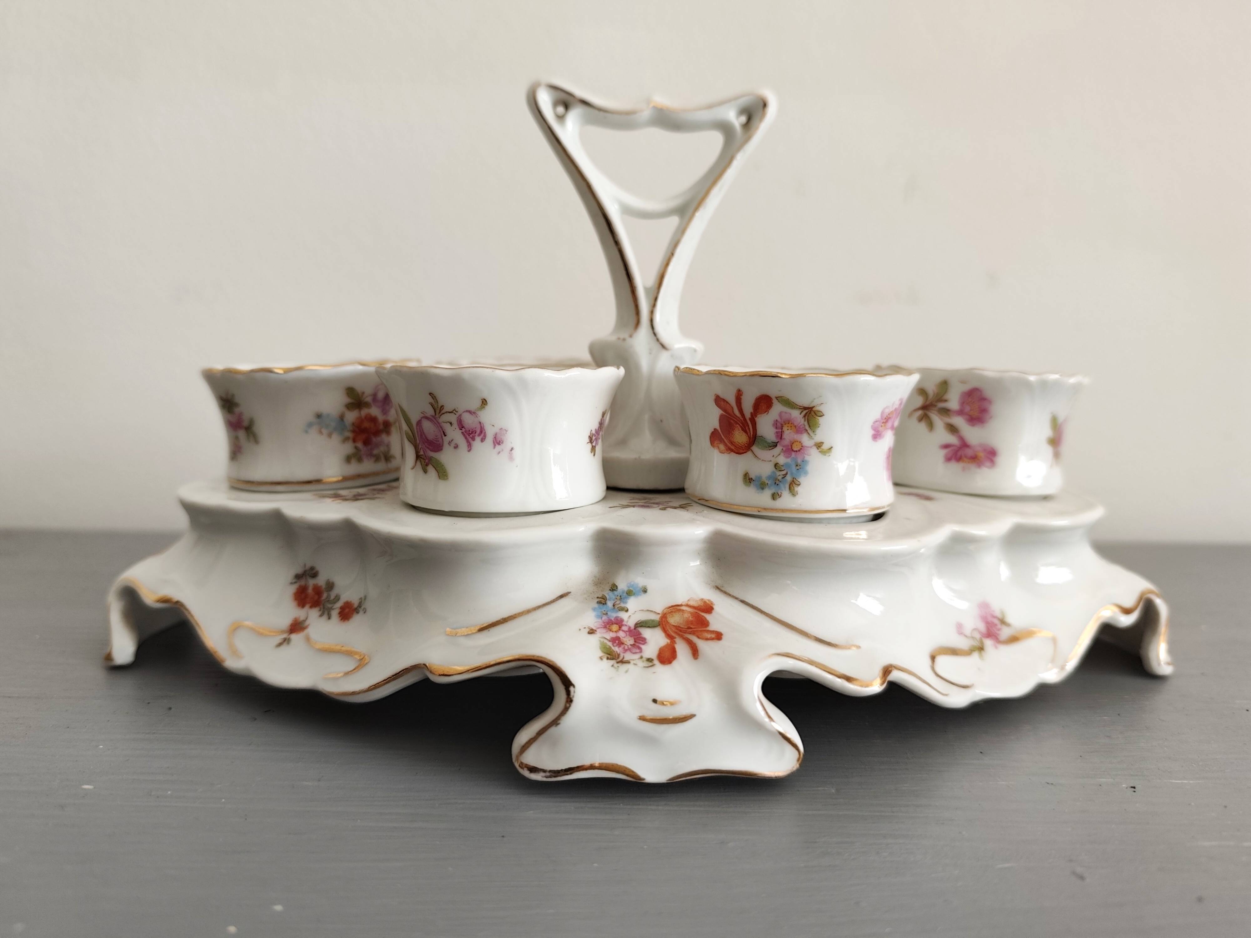 Porcelain egg cups from the 1960s