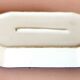 2 Coquetiers & Salière on Art Deco Plateau Blue & White earthenware