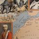 Old poster map of North Africa from 1948 - JP Pinchon