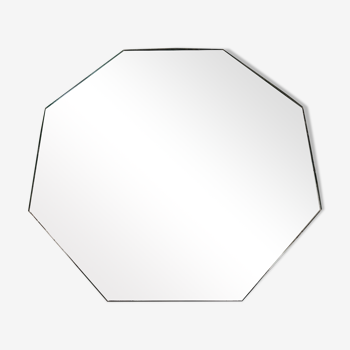 Octagonal bevelled mirror 27x27cm