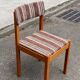 Scandinavian chair Baumann, solid beech wood with light beech and beige burgundy wool.
