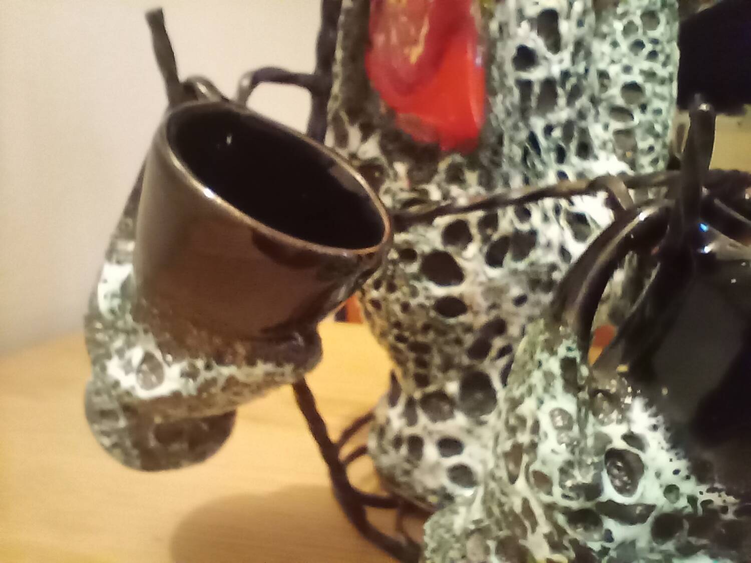 Fat lava ceramic liquor service by vallauris, france