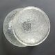 Vintage frosted crystal footed bowl
