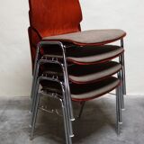 Set of 4 Hiller chairs, Germany, 1970s