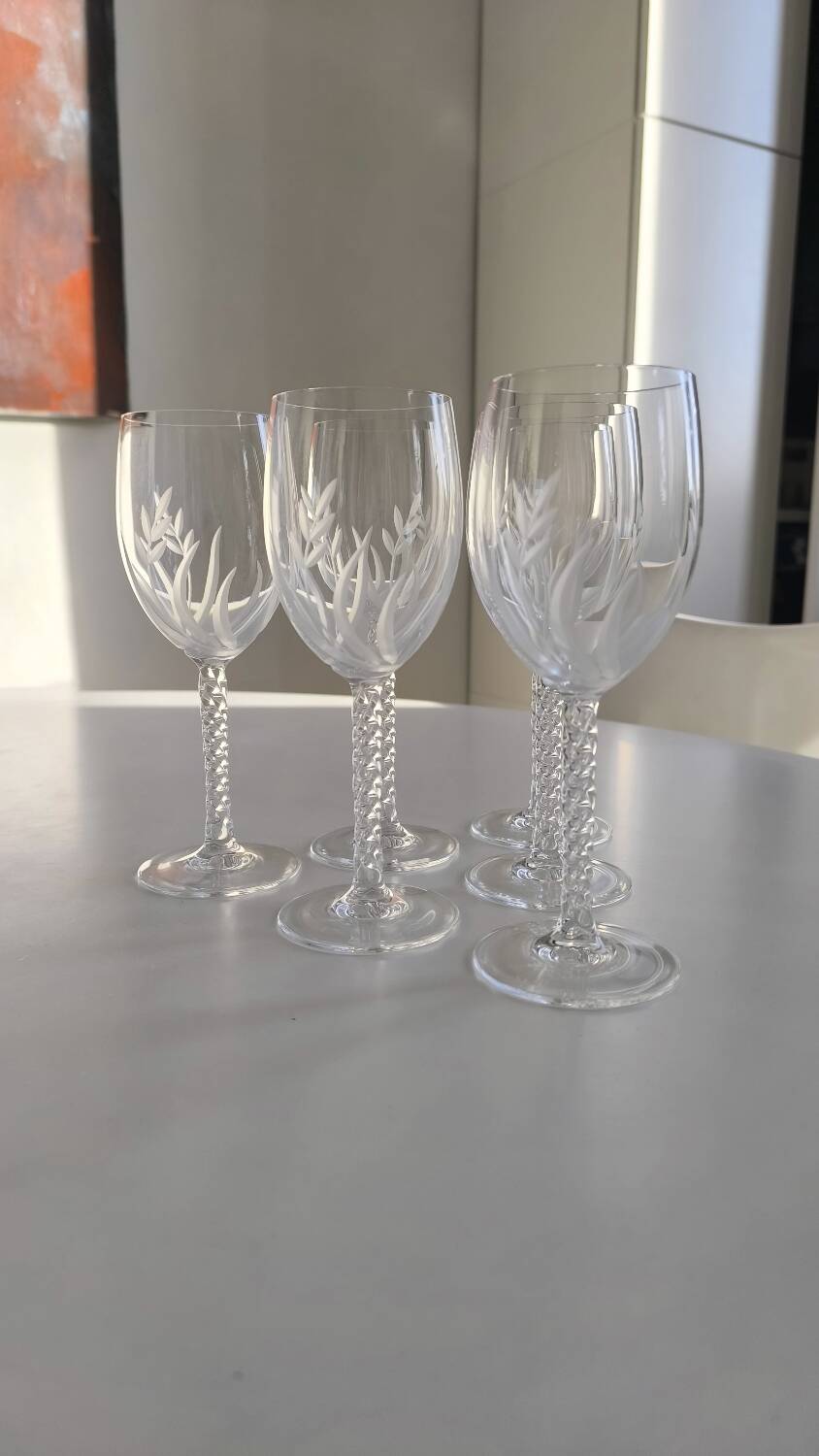 Set of 6 wine glasses