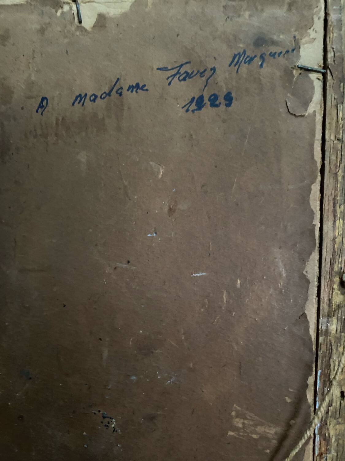 Old framed oil on panel “landscape”