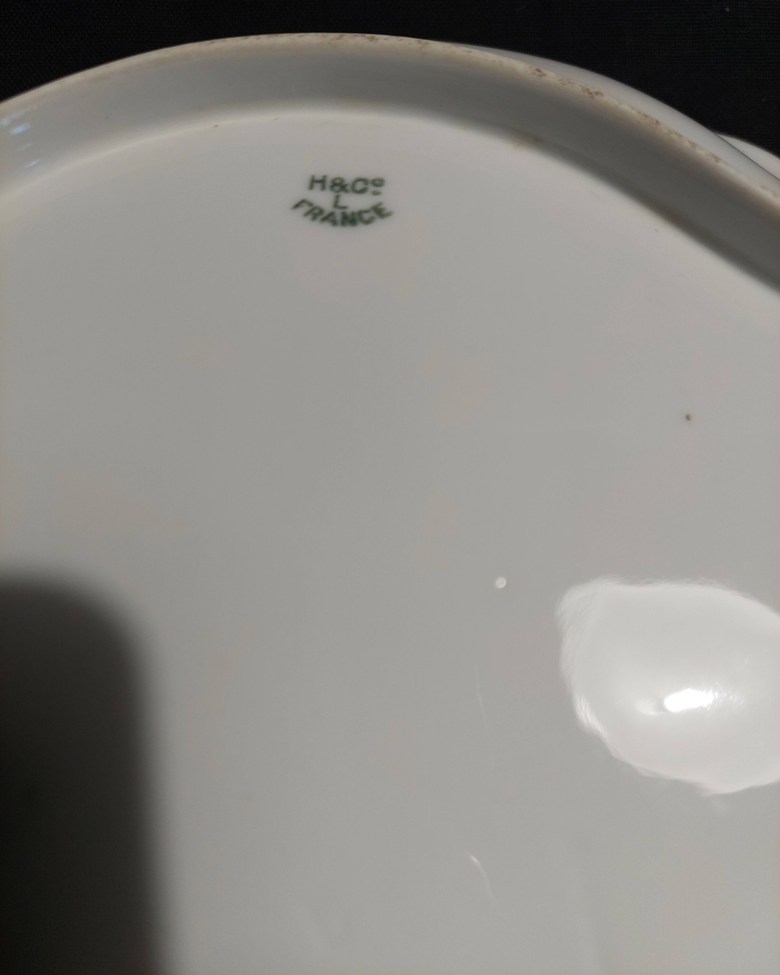 19th century Haviland porcelain hollow dish