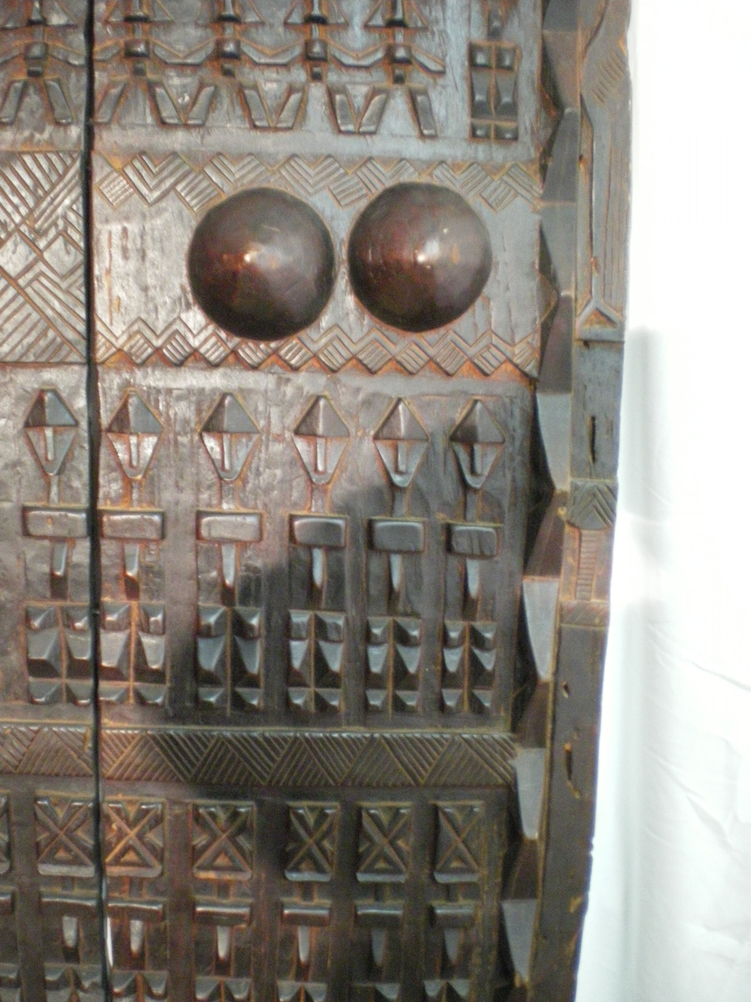 Old Dogon attic door