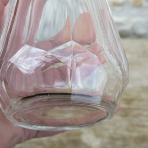 Glass and silver-plated sugar shaker Christofle