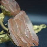 Pair of sconces with the heads of Zephyr Louis XVI style