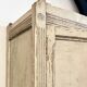 2-door wall cupboard in beige wood ☐ 59 x 50 cm
