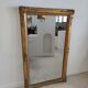 Rectangular golden mirror moldings plant motifs nineteenth H: 130cm