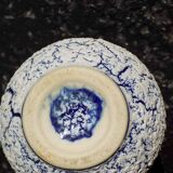 Small blue and white vase