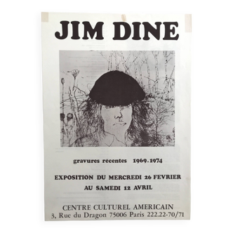 Original poster by Jim Dine American Cultural Center 1975