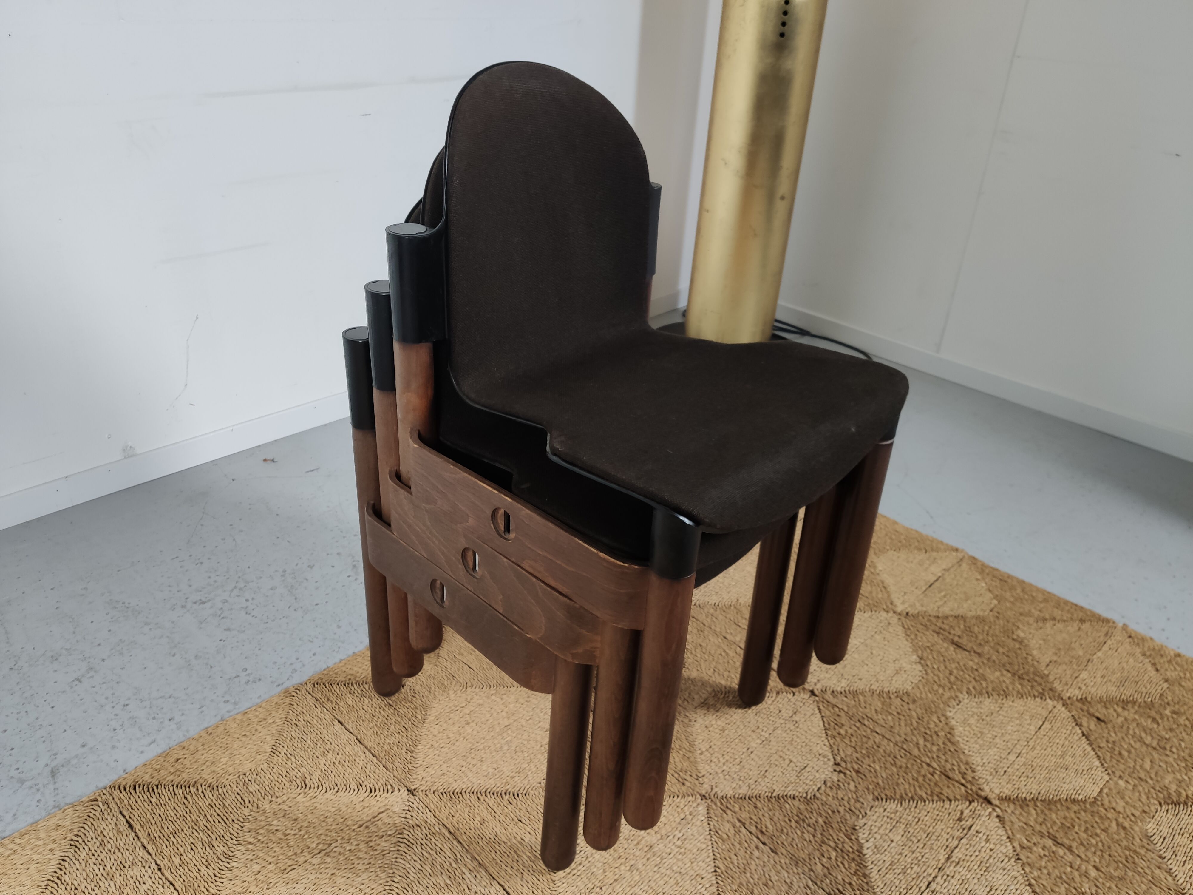 lot 6 Flex chairs by Gerd Lange for Thonet 1977