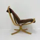 Falcon leather lounge chair by Sigurd Ressel for Vatne Møbler, 1970s