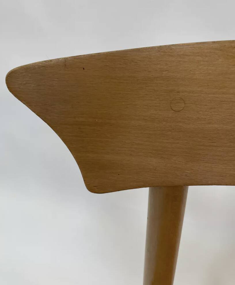 Vintage chair danish design papercord 60s dining chair