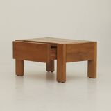Solid wood (elm) bedside table / end table, vintage Regain circa 1980