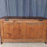 Old gothic oak chest