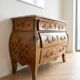 Authentic brown wooden chest of drawers