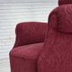 1950s, Danish relax armchair, red furniture fabric, ash wood legs.