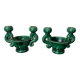 Pair of ceramic candlesticks